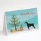 Caroline&#x27;s Treasures Doberman Pinscher Christmas Tree Greeting Cards and Envelopes Pack of 8